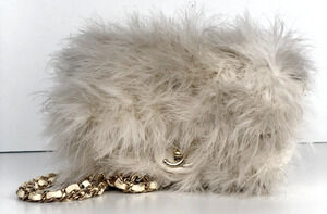 Chanel Quilted Flap Bag made with Fluffy White Feathers 2019 D-2